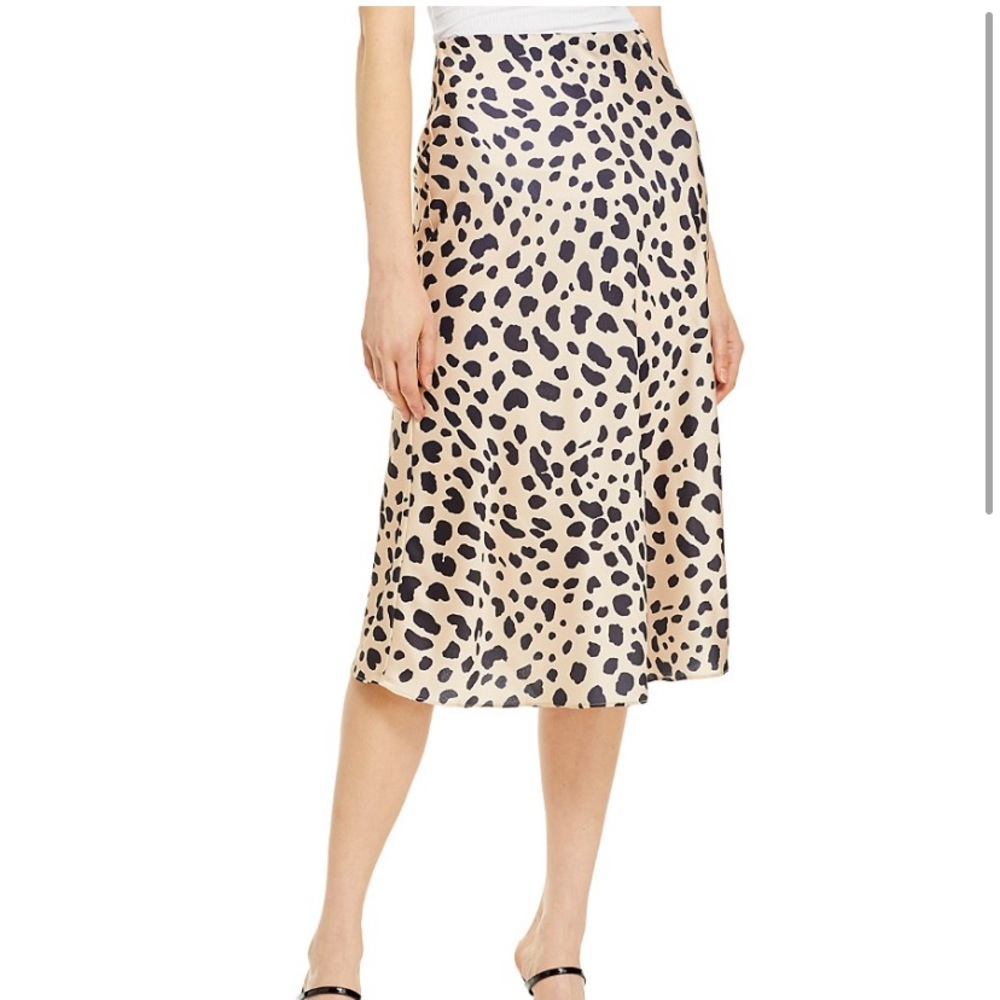 Satin Midi skirt
